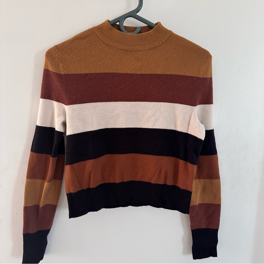 Striped Cropped Sweater